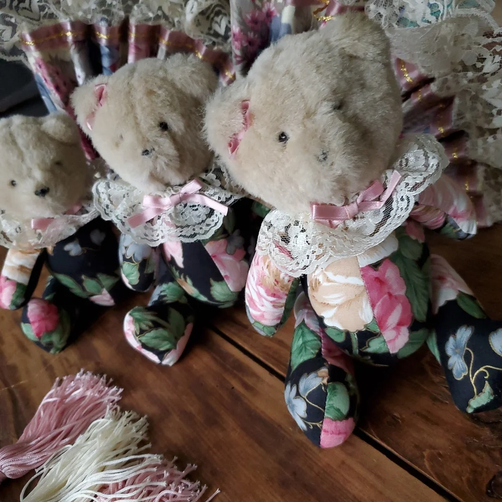Victorian Christmas tree decorations Bundle of 8
